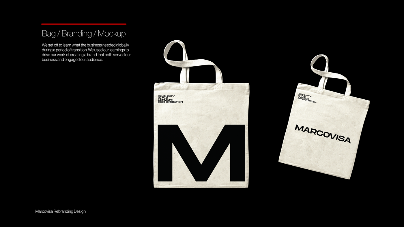 Behance black brand branding  creatıve design marcovisa Rebrandıng
