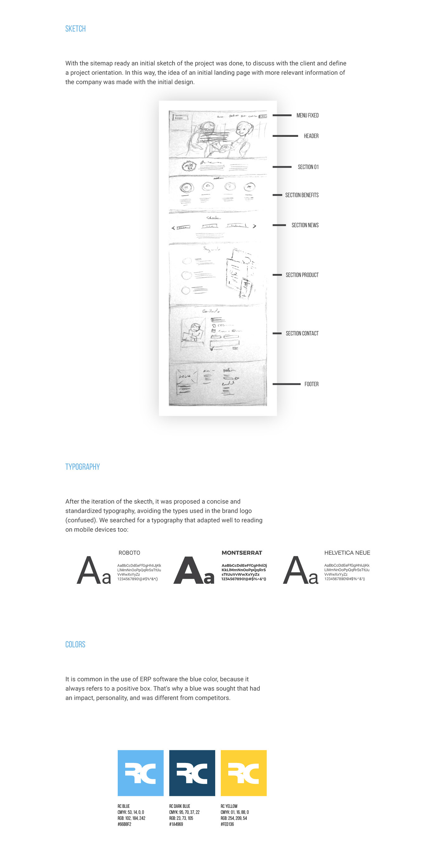 erp site site UX design responsive site Webdesign