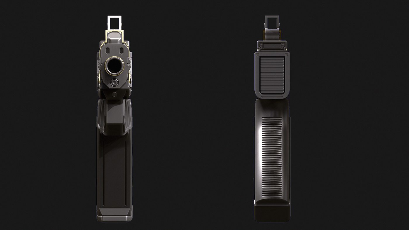 Weapon concept art Gun design game 3D concept cad