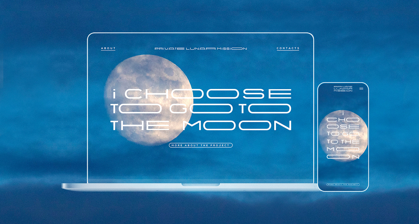 branding  graphic design  moon Outdoor poster Space X typography  
