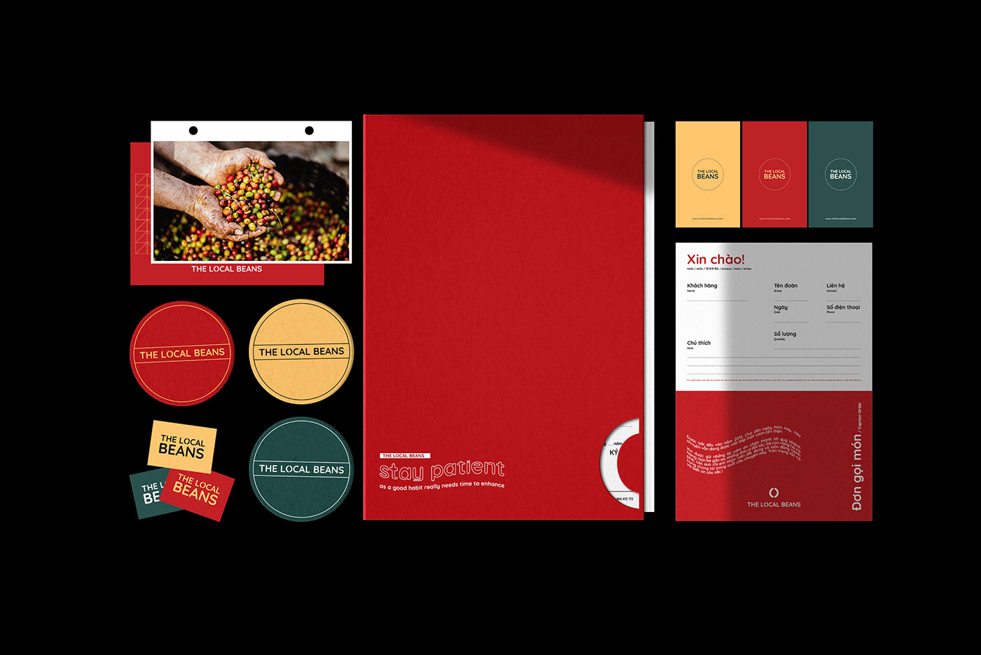 branding  brand identity design ech creative vietnam Coffee Retail brand coffee bean the local beans