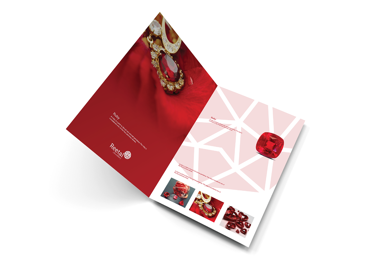 Jewellery jewelery jewel gemstone ruby elegant Corporate Identity Stationary design dubai amman jordan Ramzi Al Arabi art gate design package