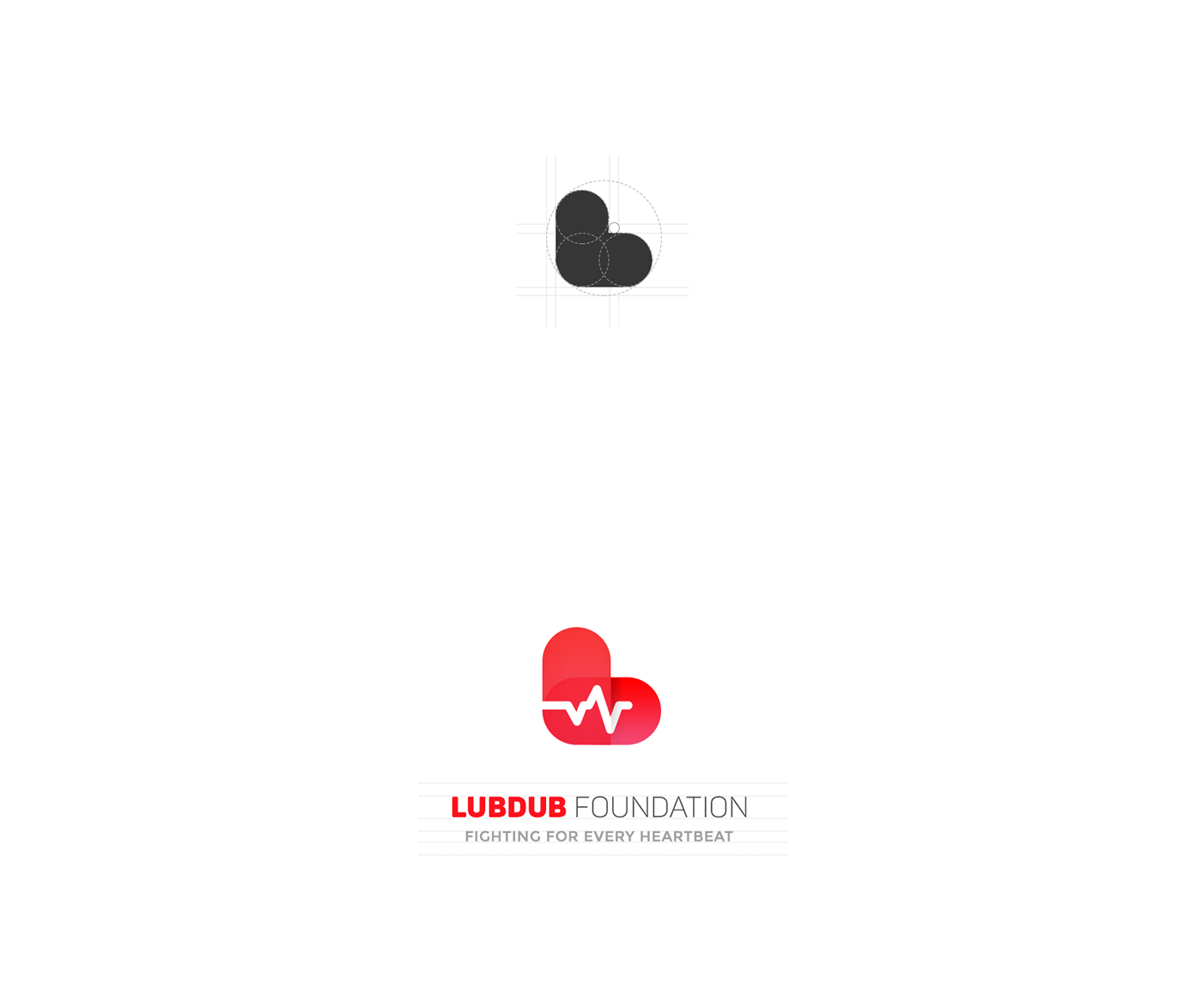 Logo Design Heart Logo heart beats foundation design africa help life branding  Advertising 