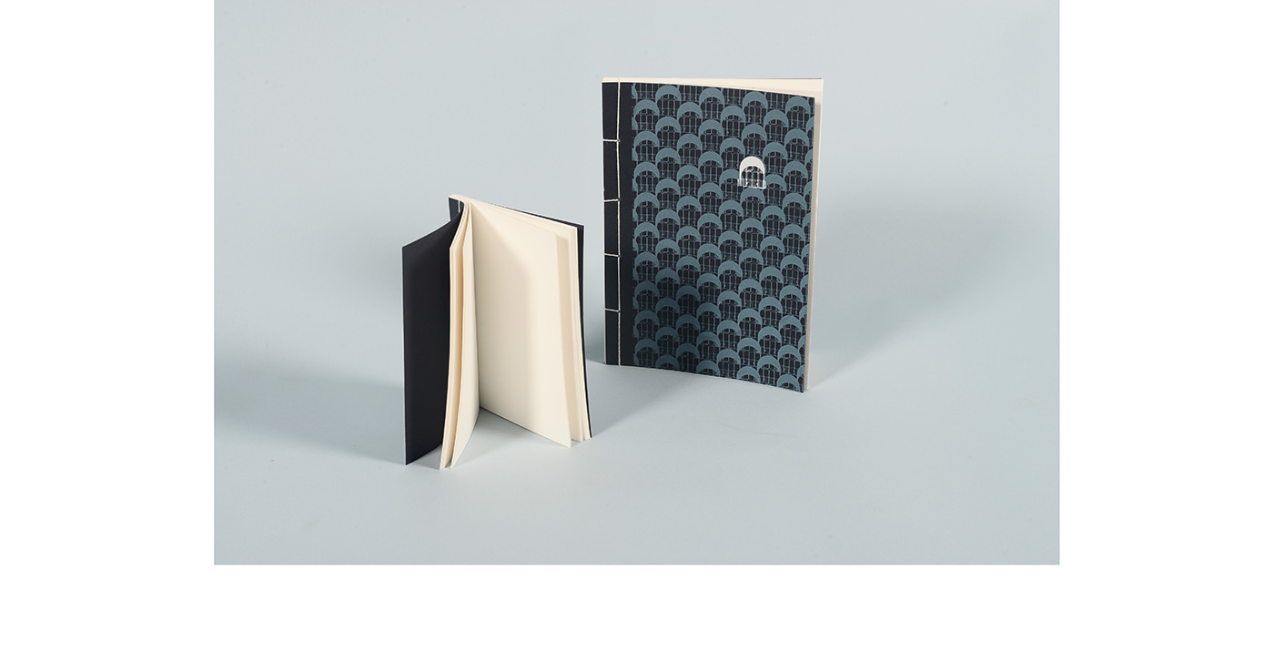 silkscreen pattern notebooks binding