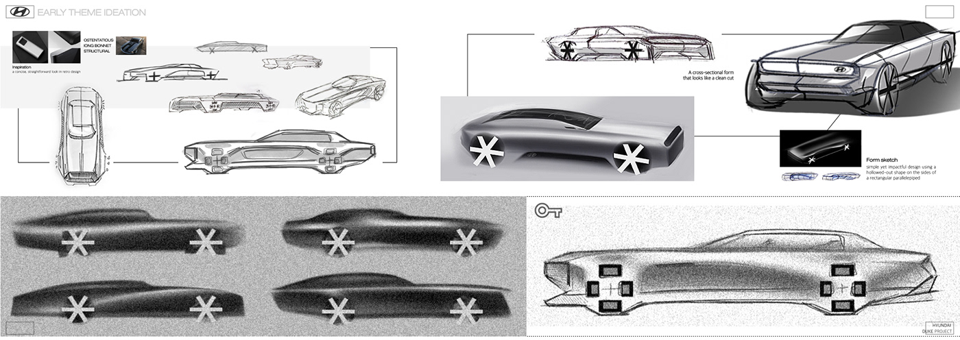 3d modeling automotive   Automotive design car design concept design Hyundai industrial design  transportation Transportation Design