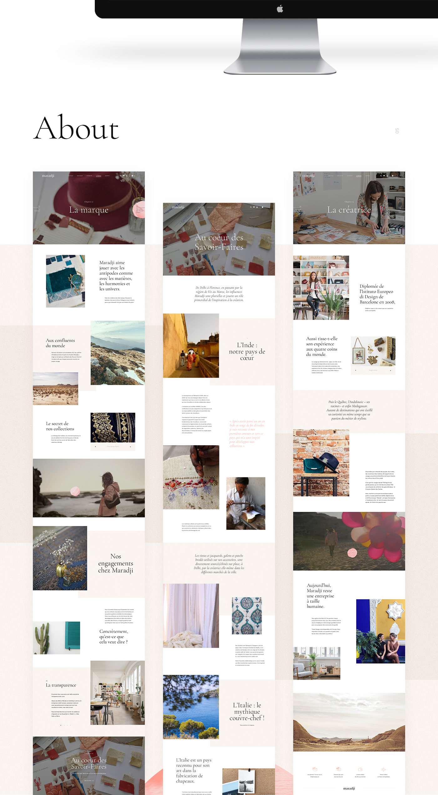 Website e-shop Webdesign Fashion  interaction e-commerce feminine parallax slideshow instashop