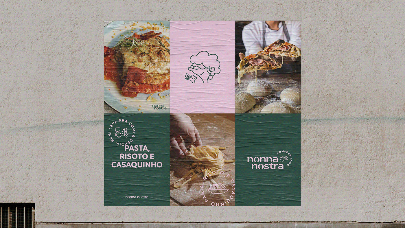 brand canteen Food  Italian food italian restaurant restaurante italiano design identity ILLUSTRATION  logo restaurant