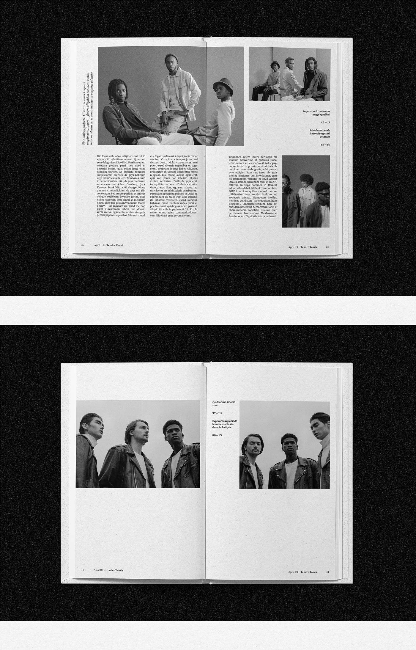 typography   Graphic Designer editorial design  journal Layout Design Magazine design minimal Minimalism book print