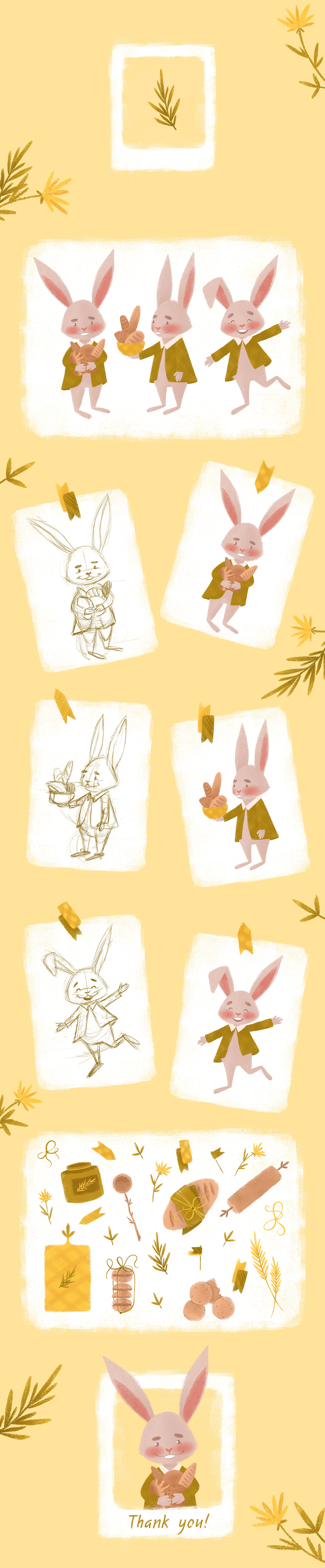 Character design  illustration children book children illustration picturebook kidlitart digital illustration Picture book baker rabbit