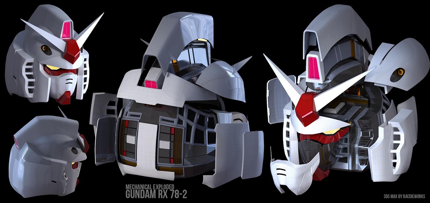 Project Head Gundam Rx 78 2 Mechanical Burst On Behance