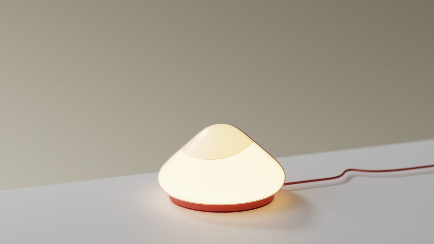 Lamp Wellness wellbeing mental health soft modern industrial design  Render lamps design Sun