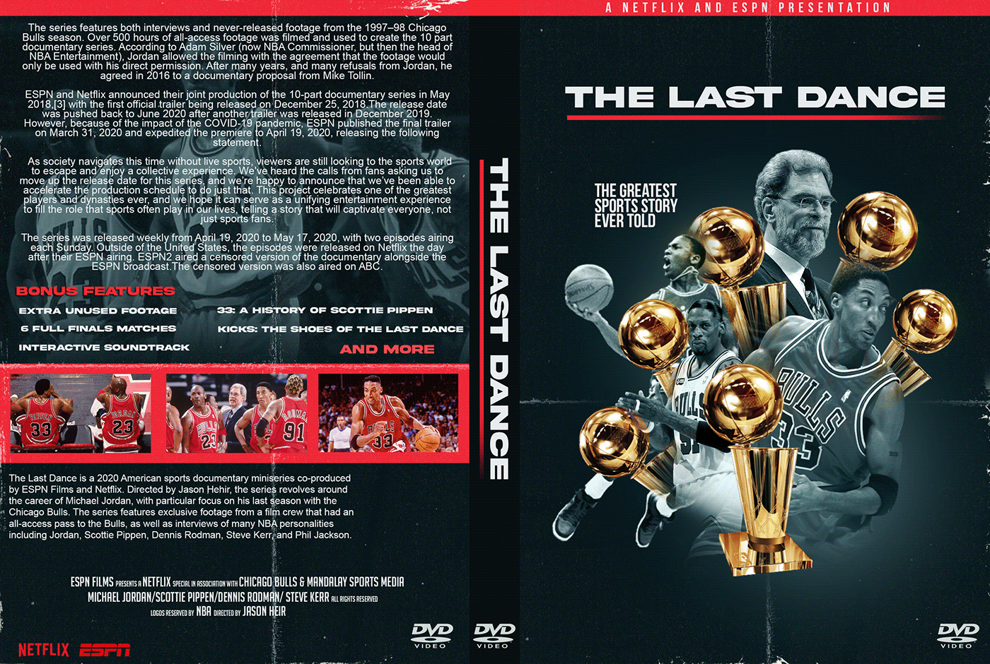 bulls DVD graphic design  Michael Jordan photoshop sports