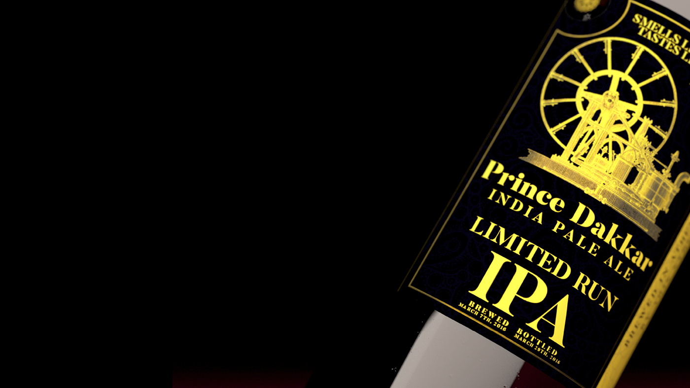brand branding  ILLUSTRATION  IPA beer bottle sea logo prince