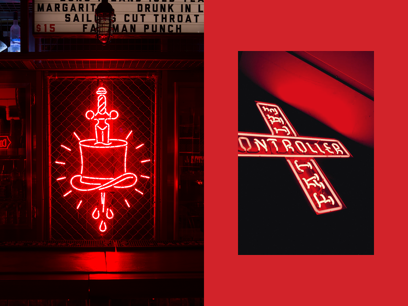 branding  design neon Interior logo Character nightclub bar Signage Collateral