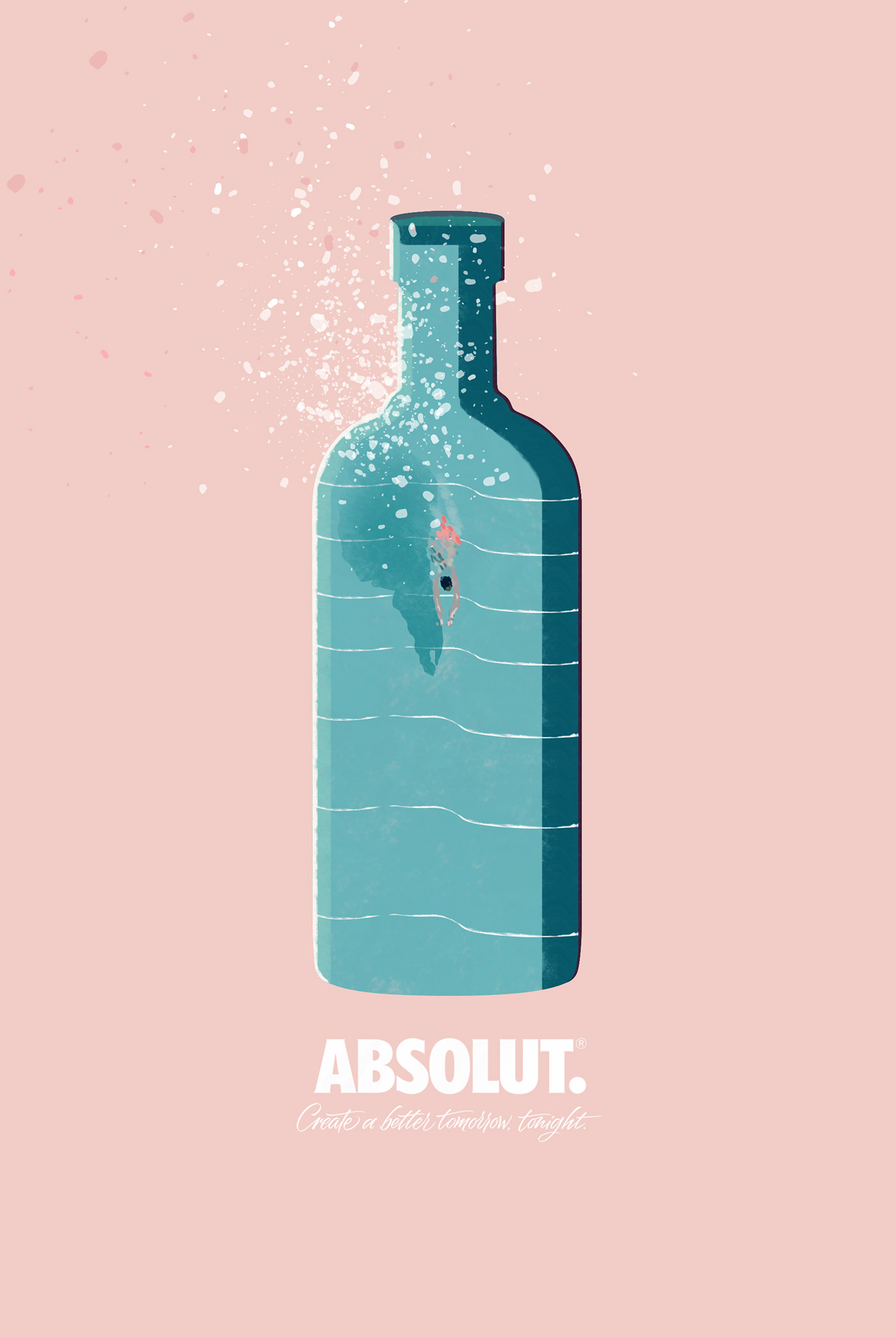 absolutcompetition ILLUSTRATION  art creative Drawing  print editorial photoshop absolut Vodka