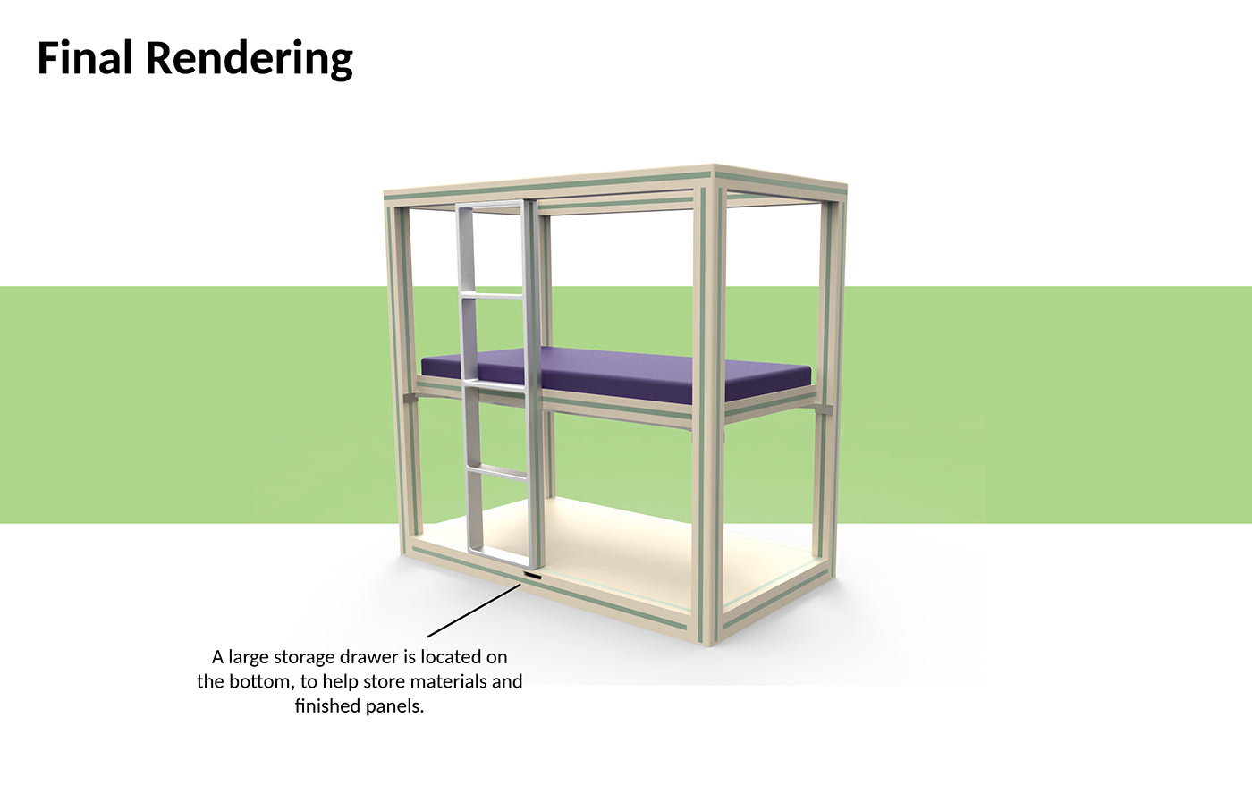 industrial design  product design  sleep fort bed children velcro ladder modular creative