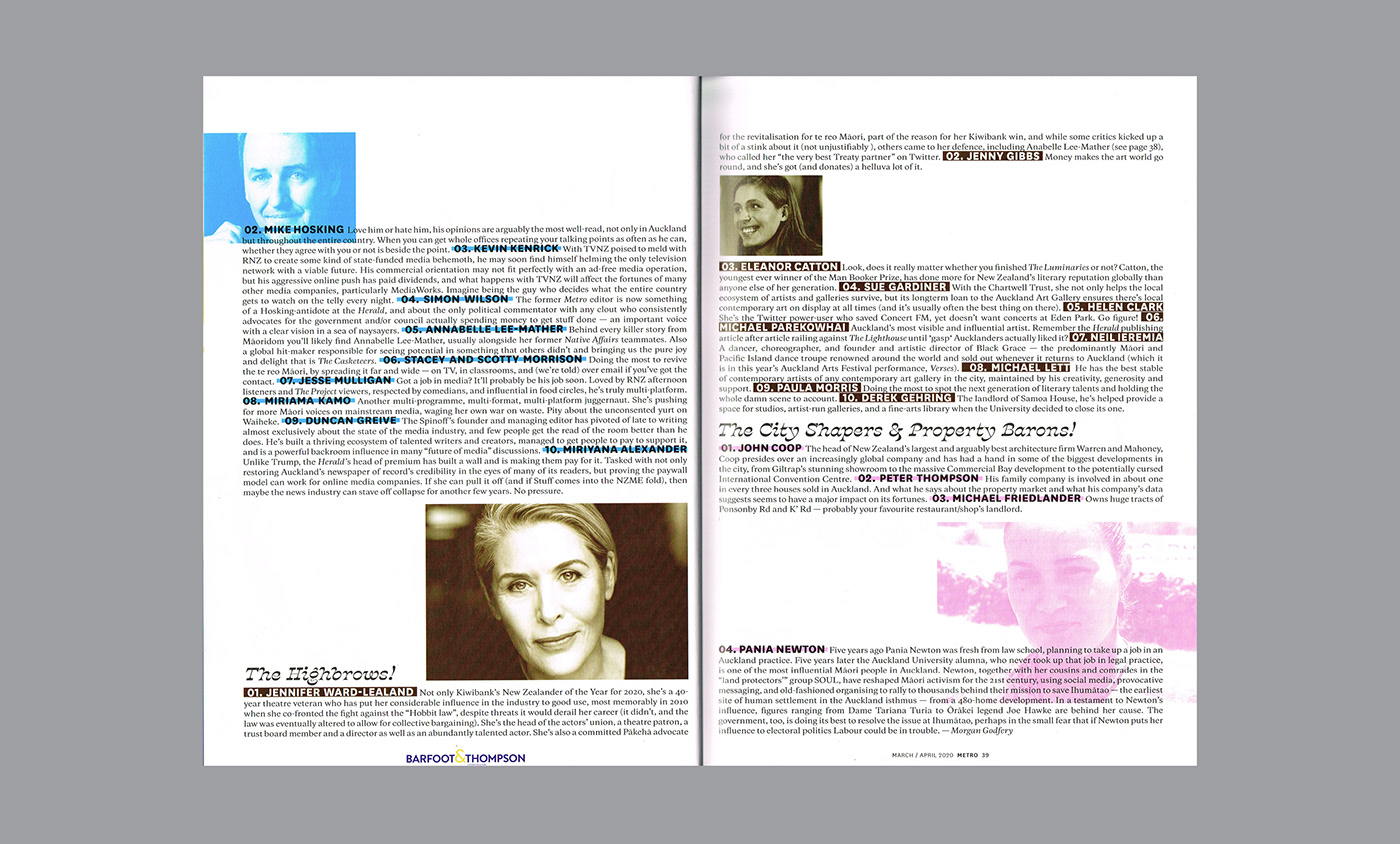 auckland Current Affairs cyan Duotone editorial design Layout Design magazine Magazine Cover magenta New Zealand