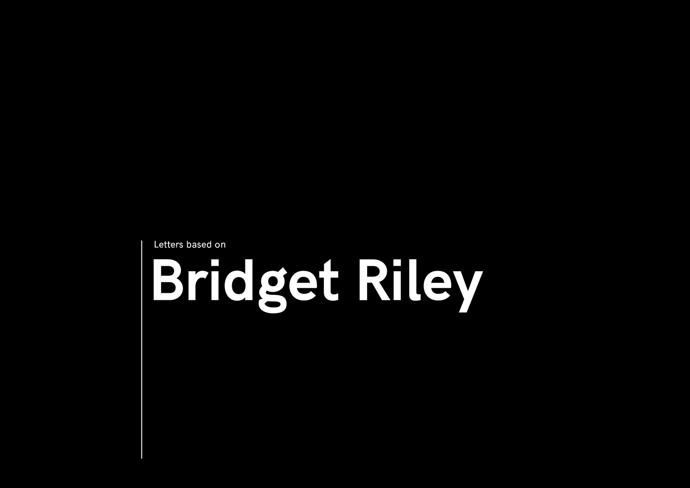 bridget riley letters alphabet Illustrator design graphic lines geometric