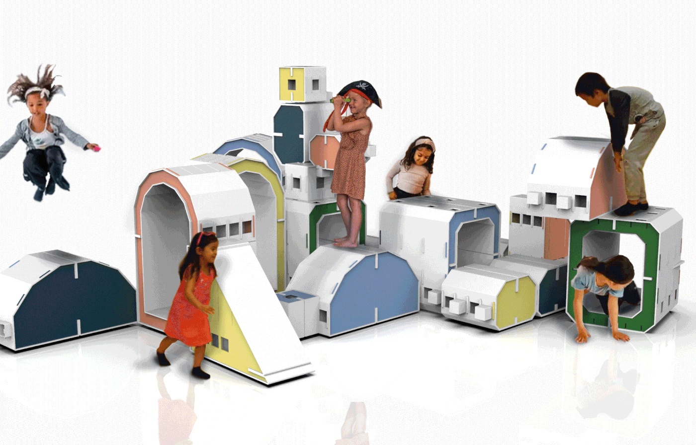 adventure play design for play kids modern modular play Risky play Sustainable toy design  toys