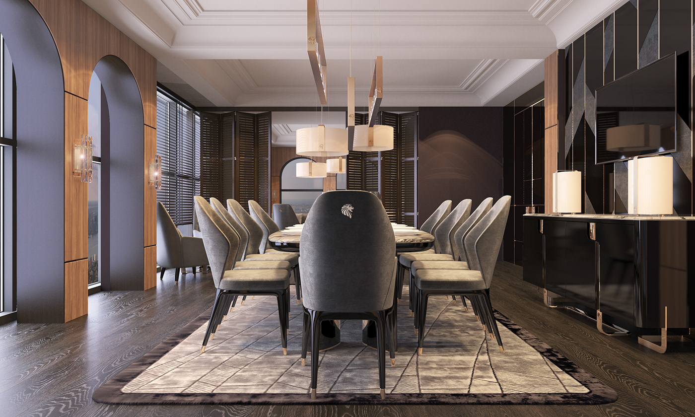 giorgiocollection charismacollection luxury guestroom cabinet Interior restaurant charismapanel charismaboiserie design