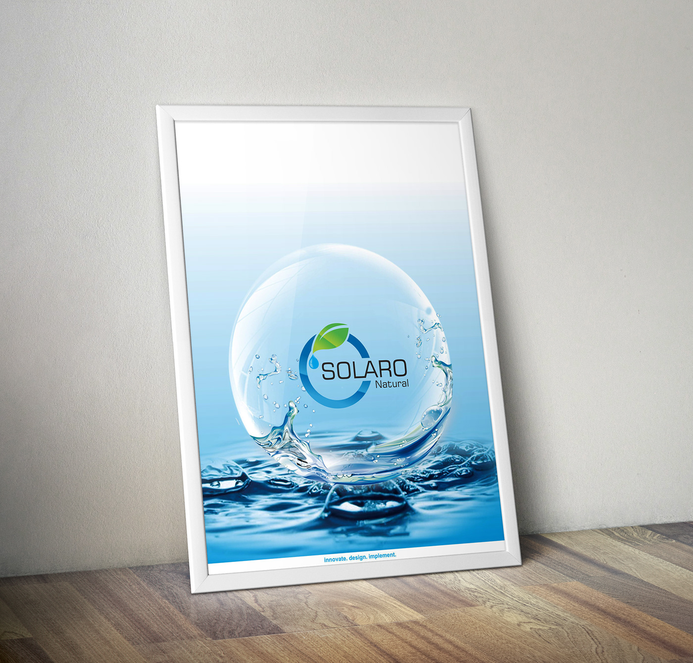 creative solar Website colour idea sure Purely water graphic design 