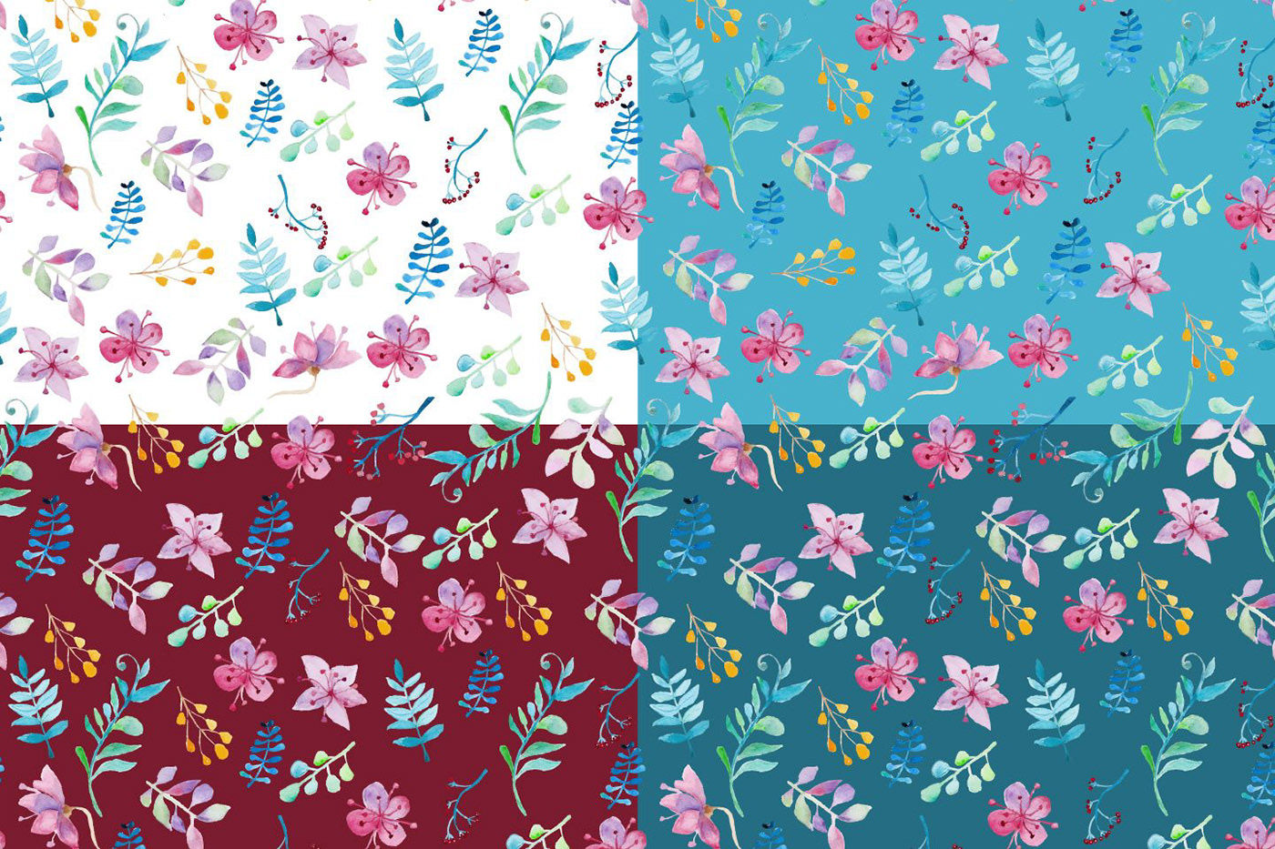 floral florals freebie freebies freepatterns freevector pattern Patterns vector watercolor
