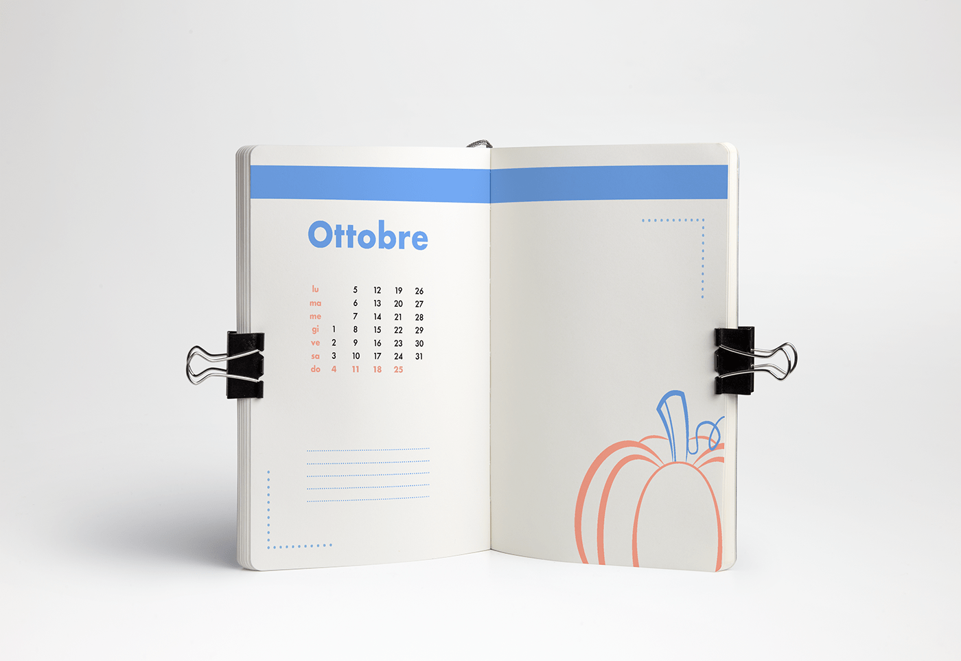 agenda book design cover design Layout notebook pastel planner polimi typography  