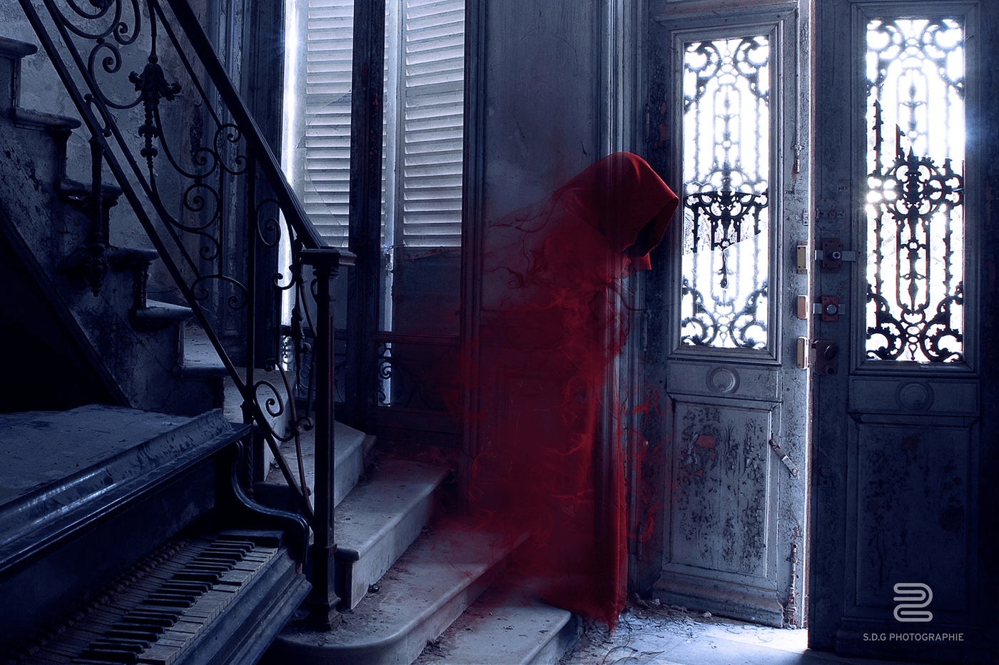 creepy dark exploration ghost horror Photography  red Scary Urban urban exploration