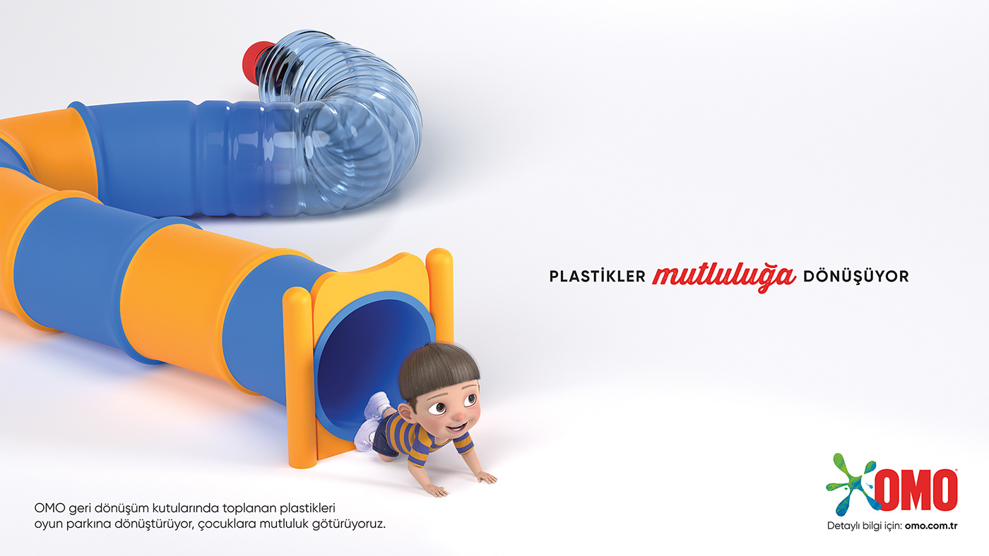campaign omo Outdoor Plastic Waste Plastic waste recycling recycle Playground