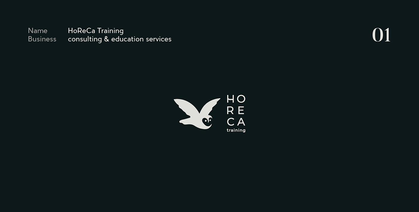 Owl logo for the HoReCa Training 
