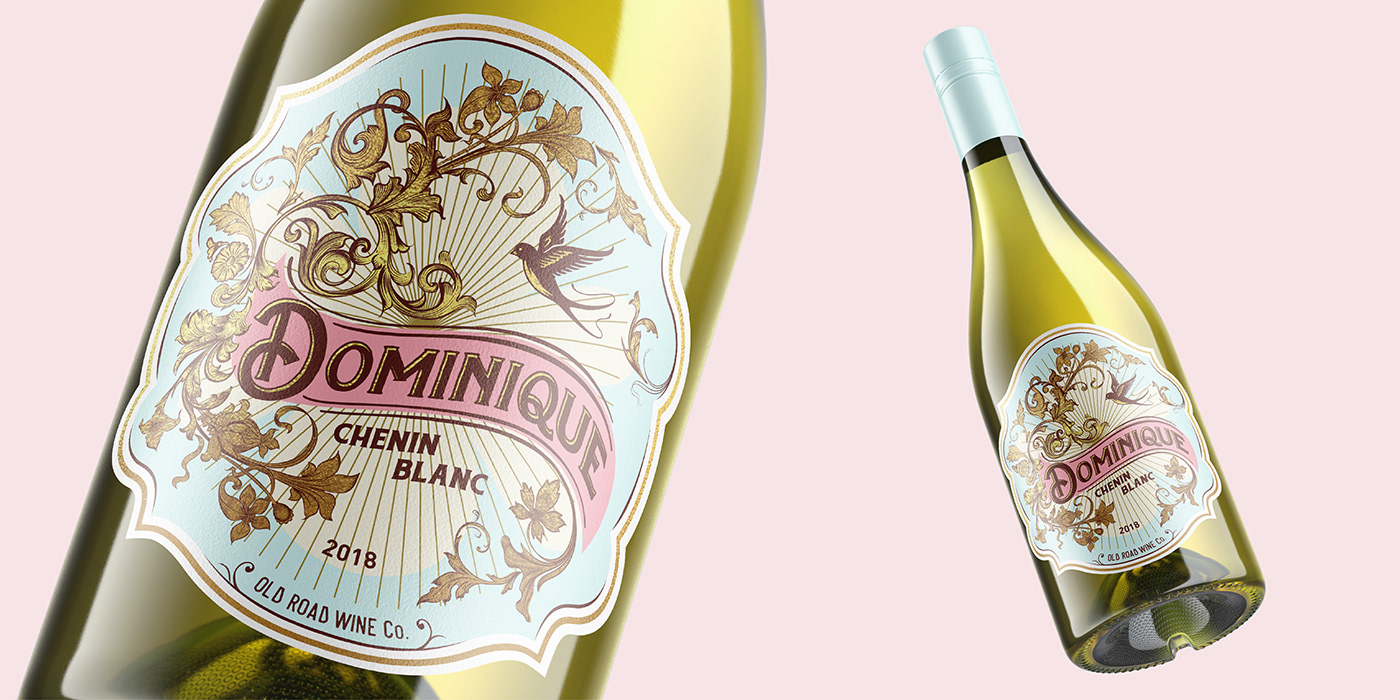 packaging design wine quirky ostrich French alcoholic beverages