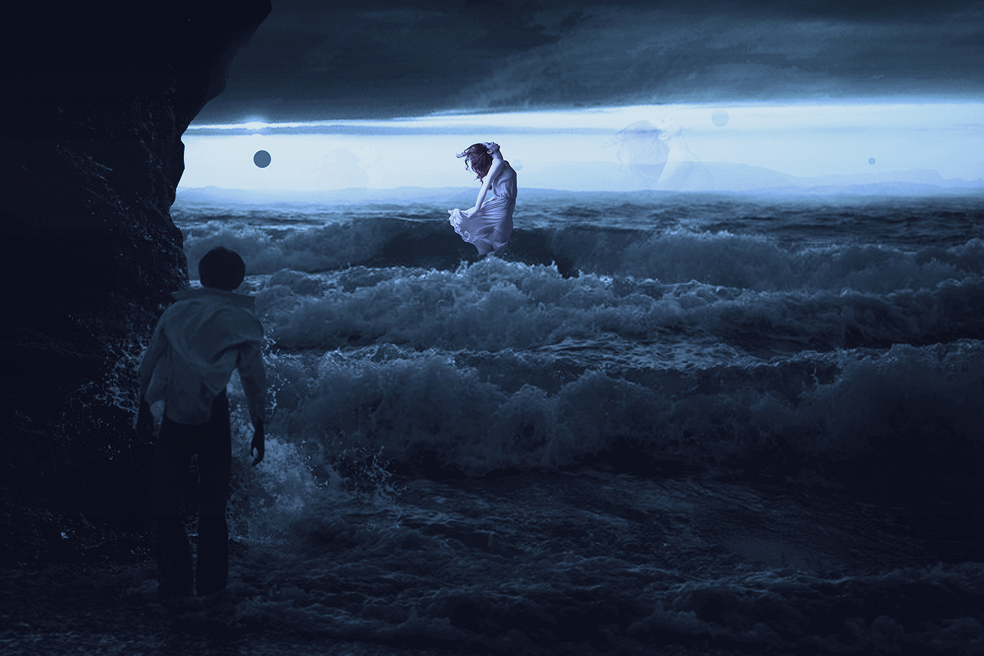 to where alone photomanipulation Ps25Under25 sea