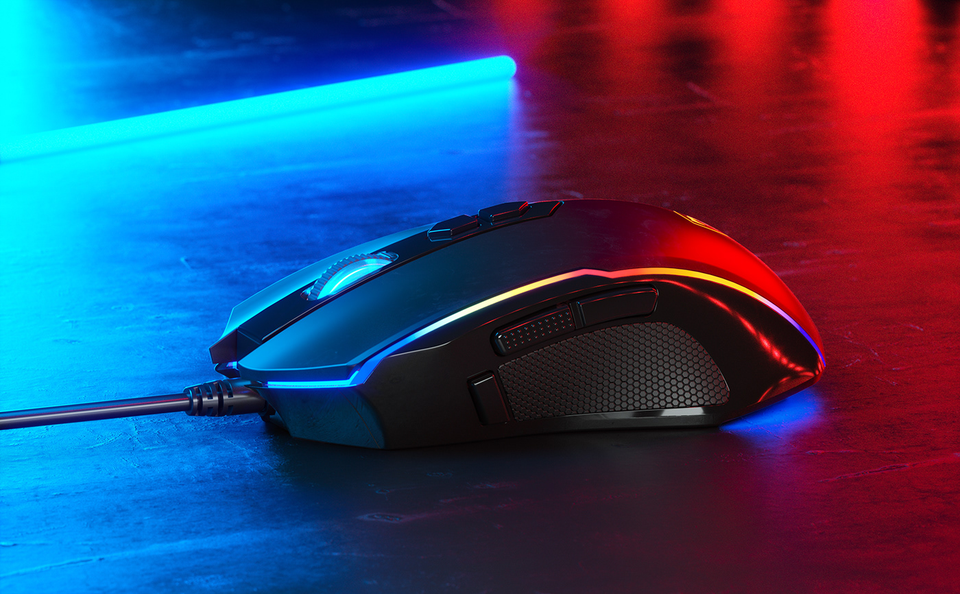gaming mouse c4d octane CGI