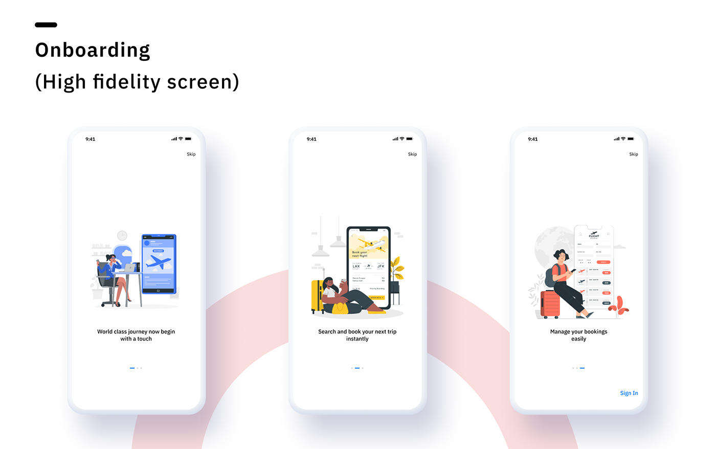 app design design Figma Flight Booking mobile UX design