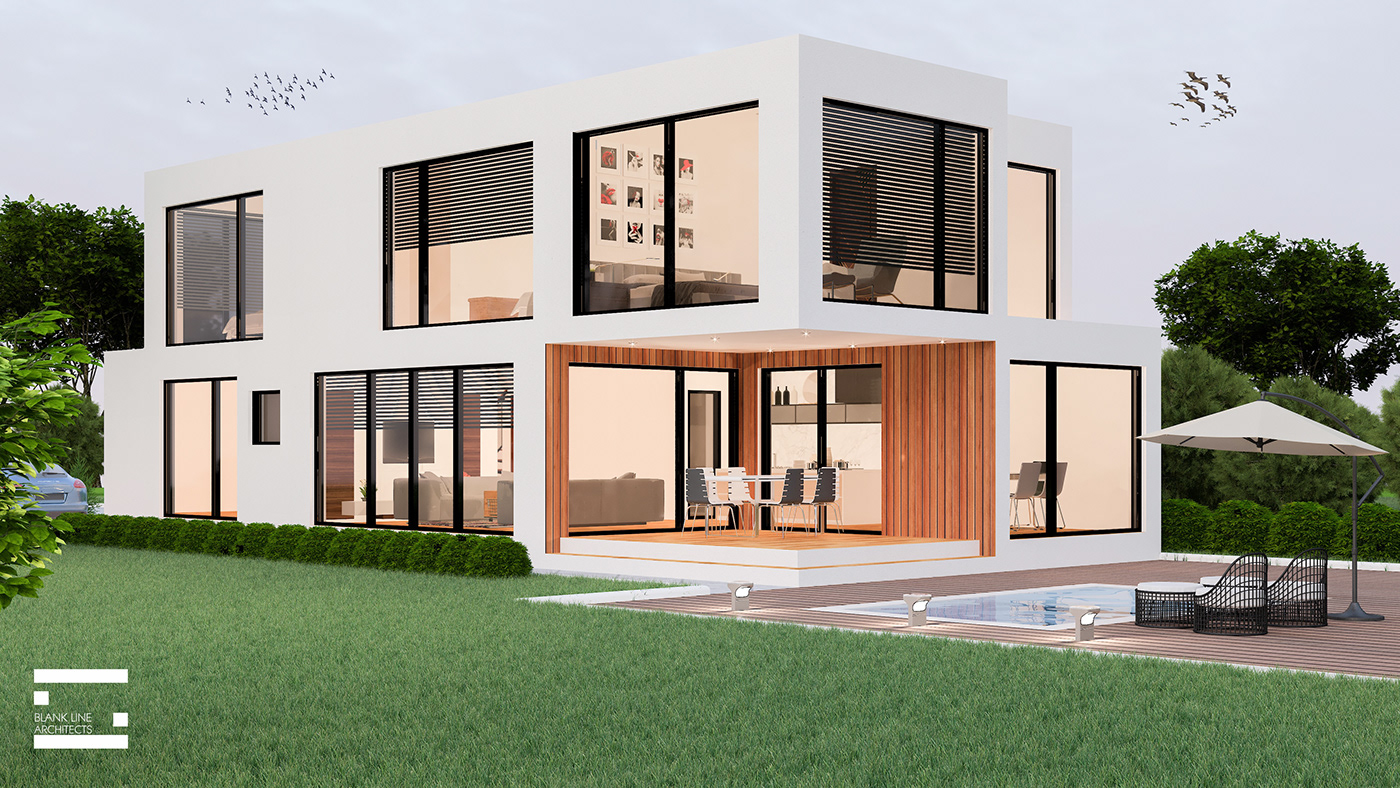 3d vix architect architecture Avantgarde 230 container homes exterior