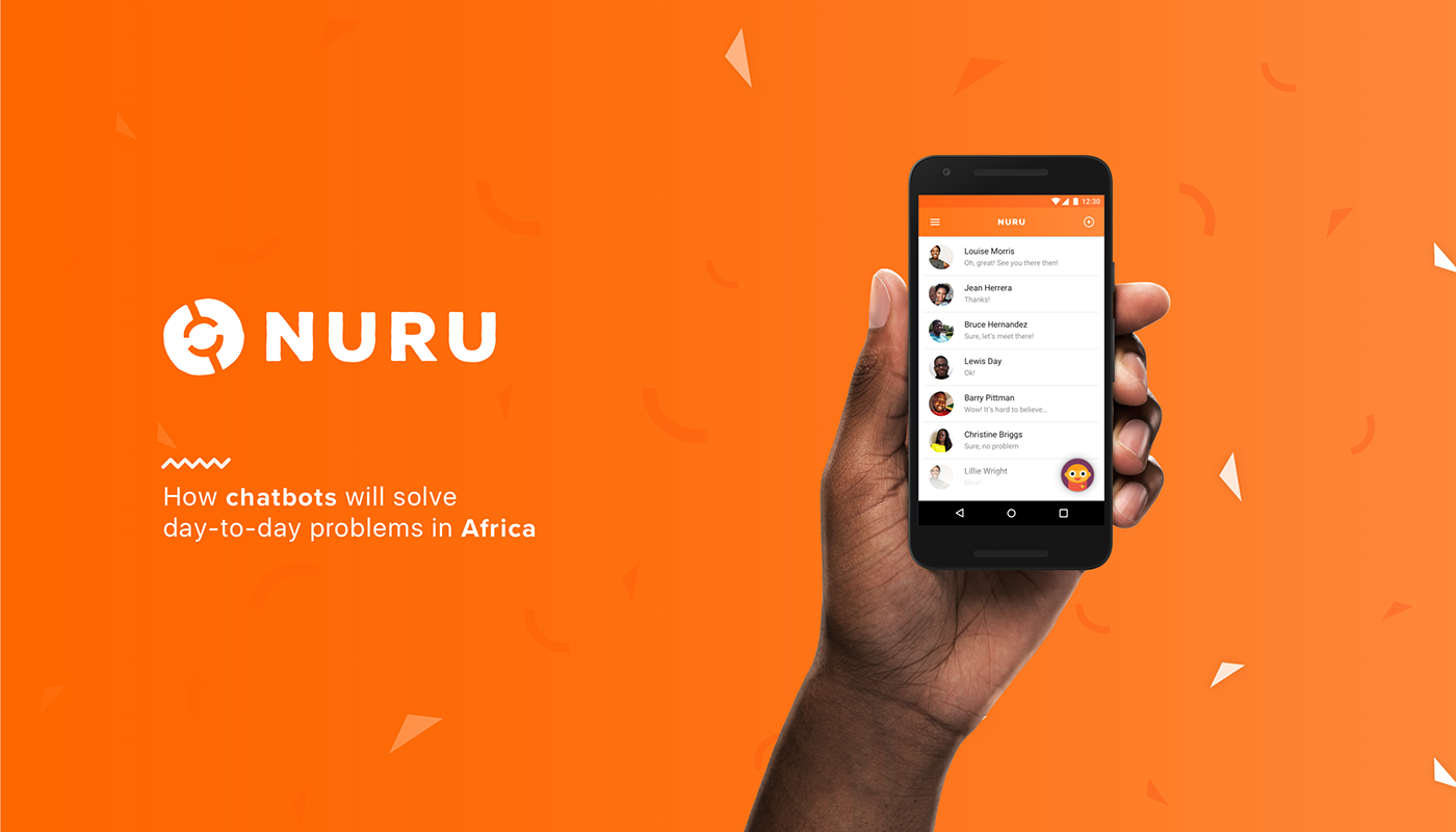 Chatbot africa bot mobile app material