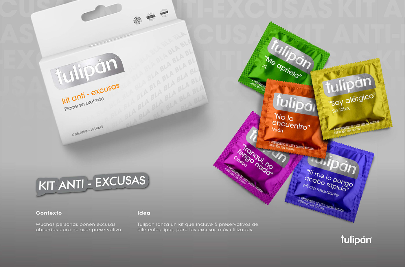 design Tulipan redacción creativa publicidad Preservativos CONDOM durex marca diseño gráfico