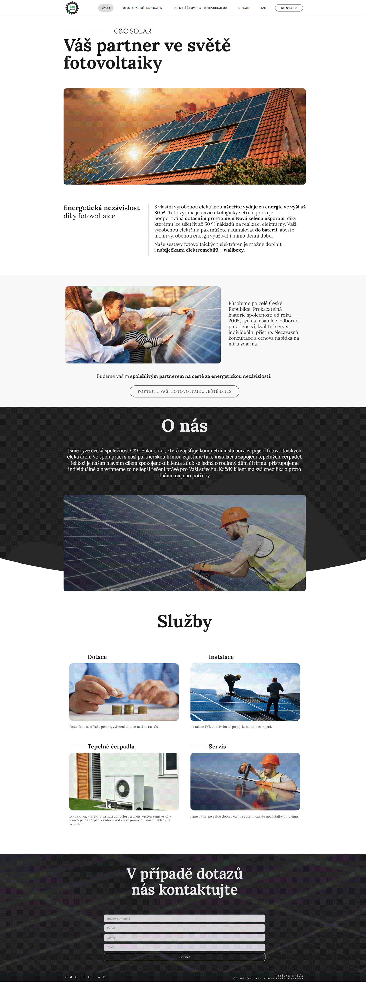 elementor elementor pro landing page photovoltaics solar Website