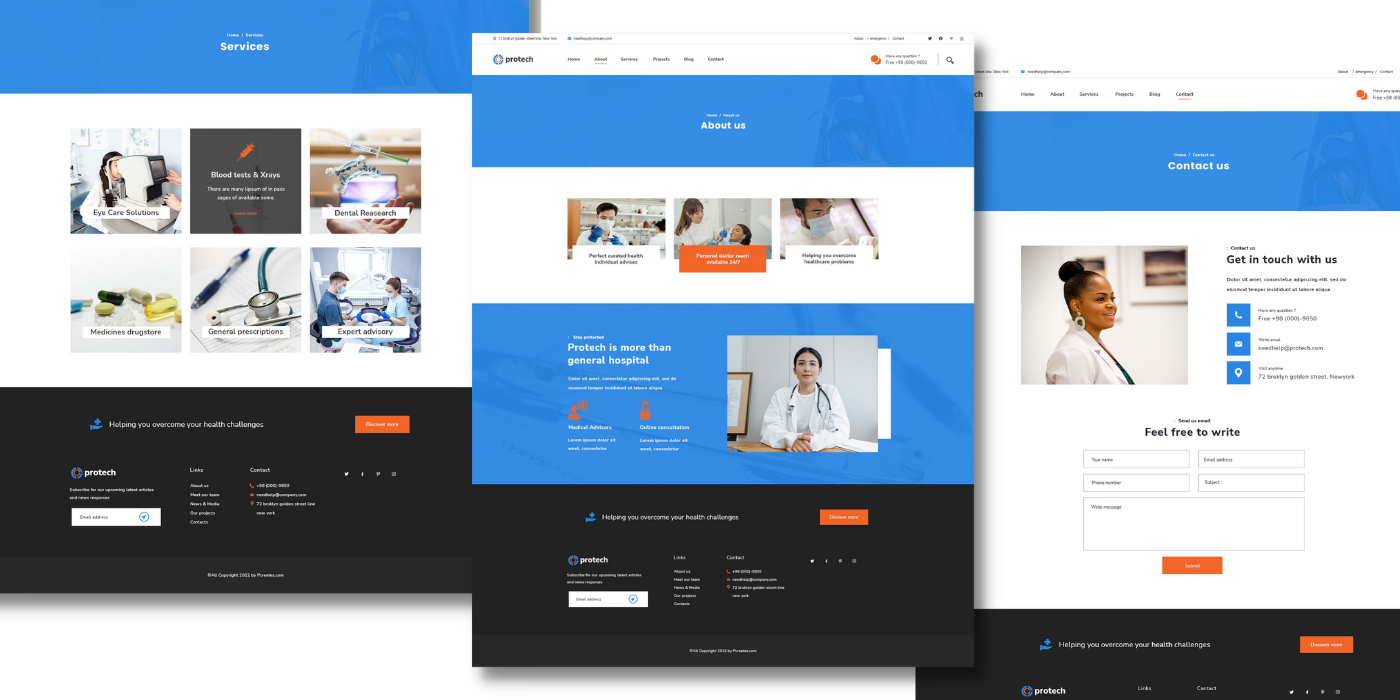 landing page medical Responsive ui design UI/UX user interface Web Design  Webdesign Website Website Design