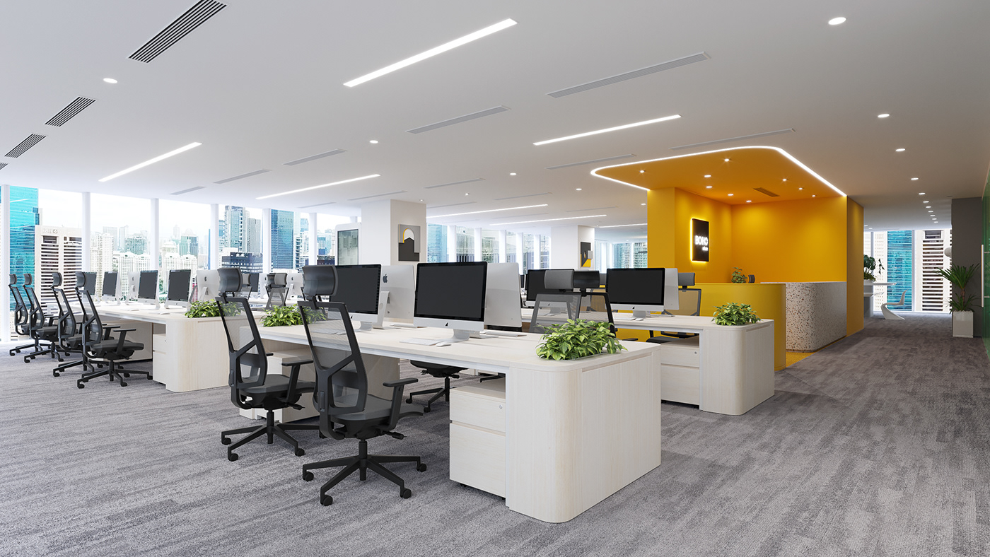 3ds max architectural archviz CGI corona render  design interior design  Render visualization Office Design