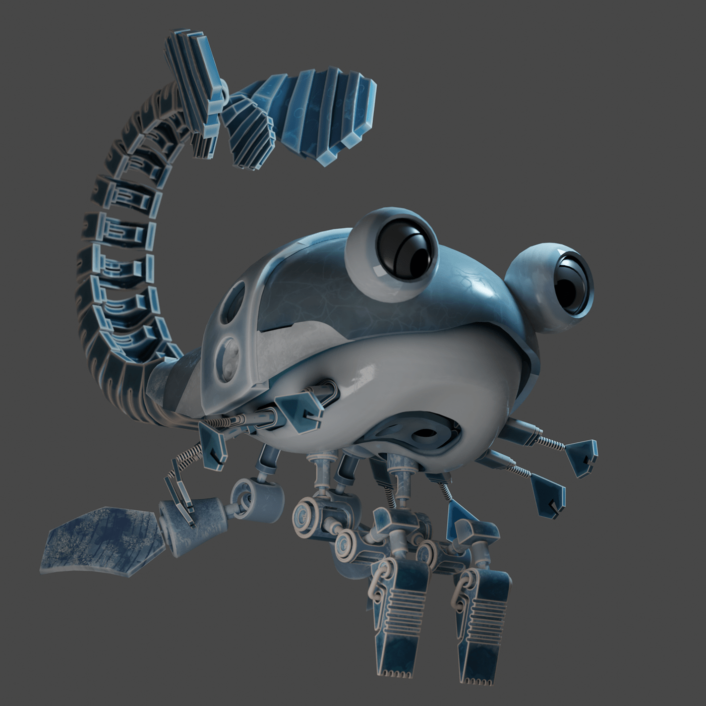 blender creature mechanical robot