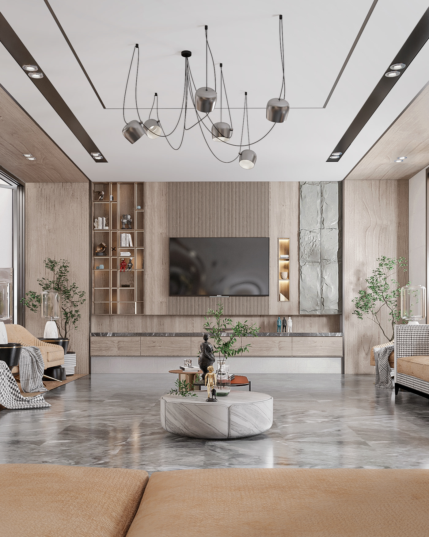 3D architecture decor design Interior interior design  modern Render Villa visualization