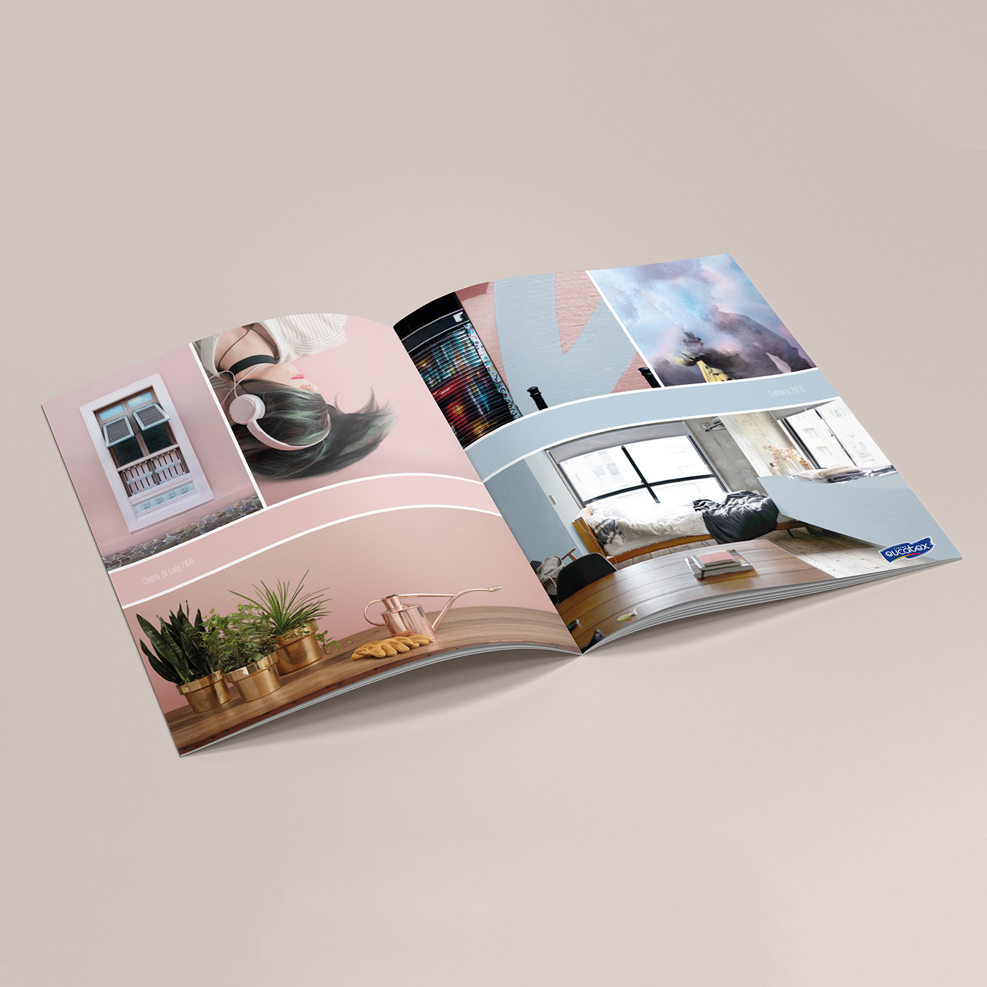 projeto gráfico design editorial catalogo Hiperdesign Cores tendencia eucatex tintas design editorial