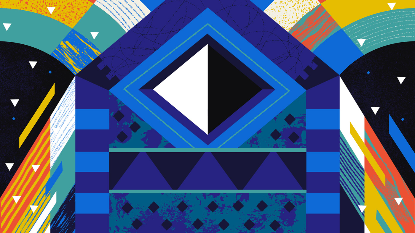 abstract animation  culture folk tale geometric ILLUSTRATION  museum pattern texture