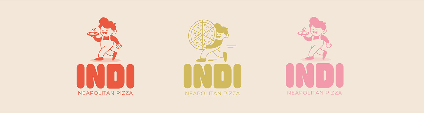Mascot logo for pizzera