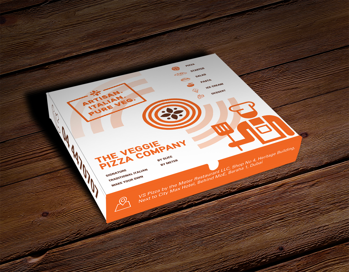 graphic design  menu Pizza Pizza Place restaurant Food  dubai menu board pizza box flyer