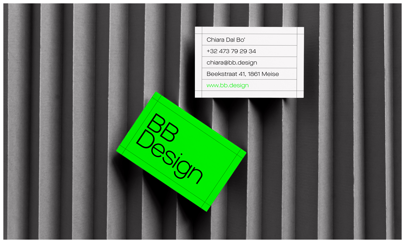 Business cards for BB Design