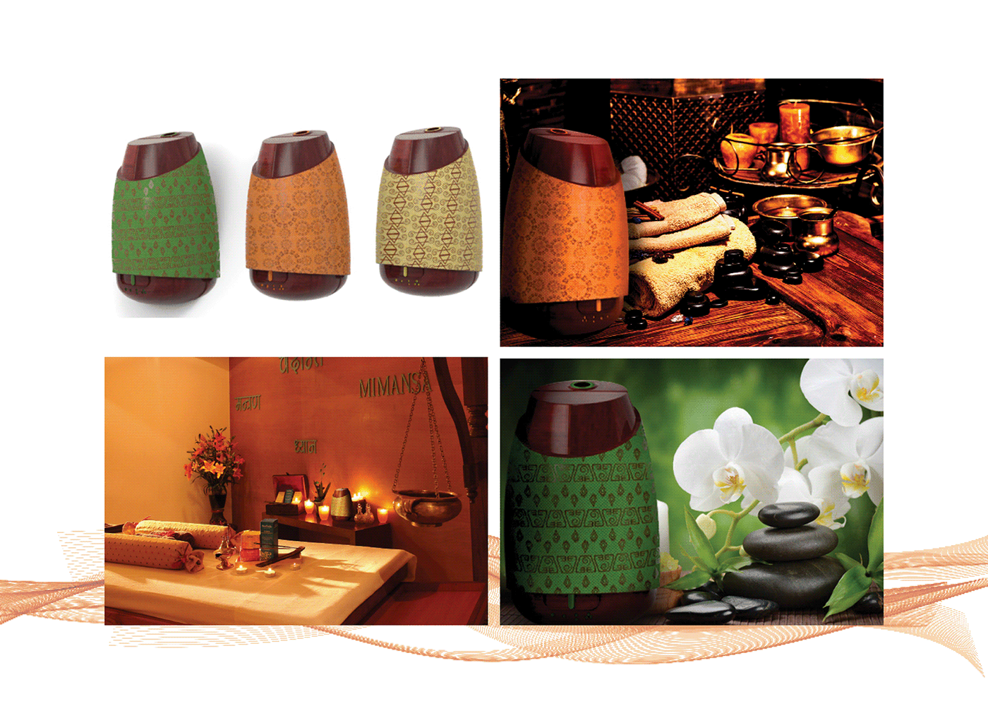 Aroma therapy ayurveda cmf diffuser indian mist diffuser Patterns sachie vijaydeep