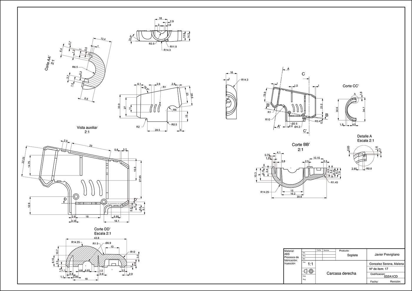 drawing 2D cad blueprints planimetria Dibujo 2d Reverse Engineering