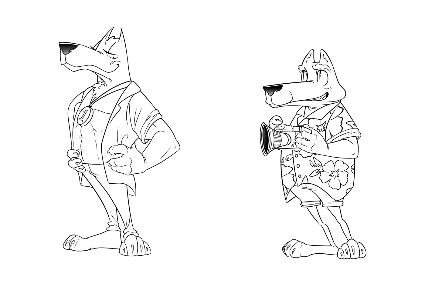 werewolves designes, the sporty and the tourist